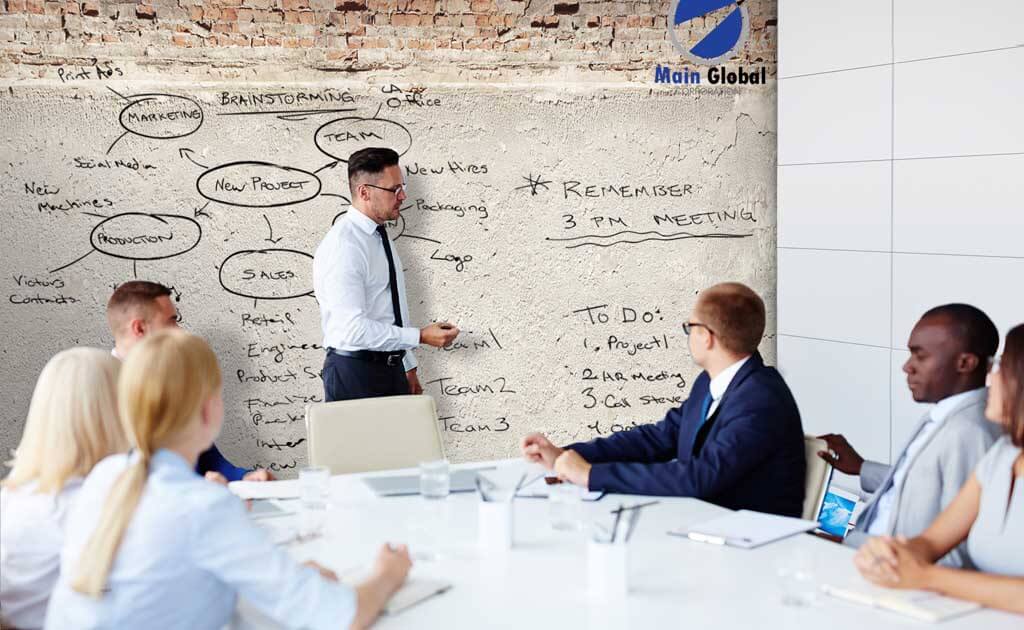 Image of Brick Cement zero ghosting writable wall covering