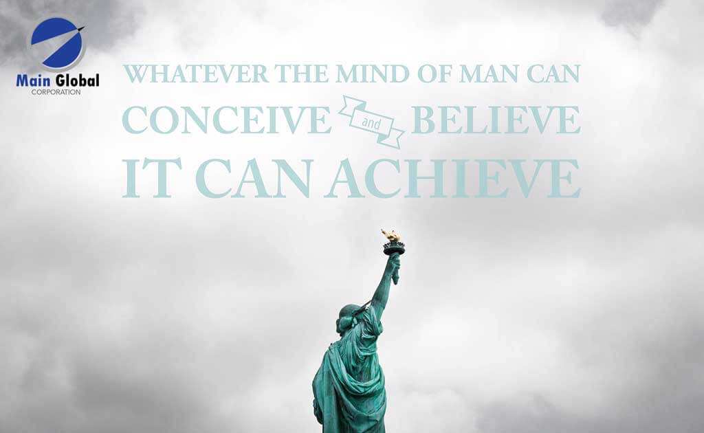 Image of Motivational design zero ghosting writable statue of liberty wall covering