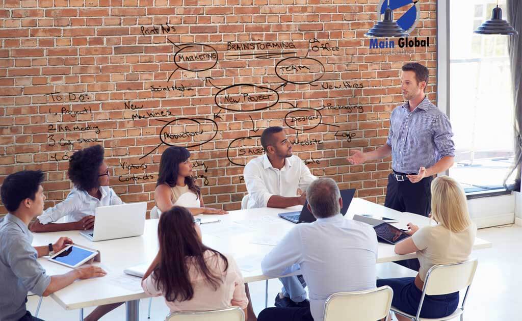 Image of Surface RED Brick zero ghosting writable wall covering
