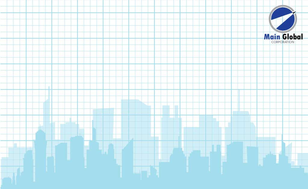 Image of Functional theme design zero ghosting writable blue city grid wall covering