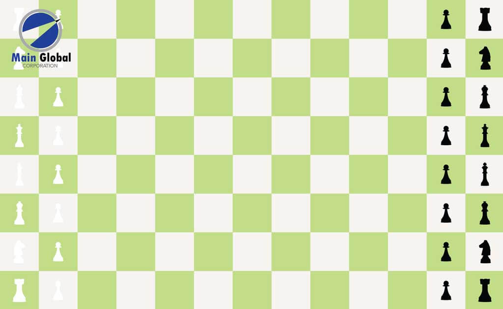 Image of Pattern theme design zero ghosting writable chess green wall covering